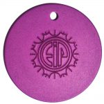 Purple Tesla Plate Pendant at Yoga Bazaar
