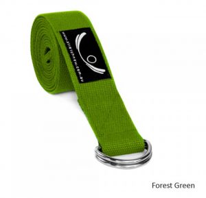 yoga-strap-forest-green