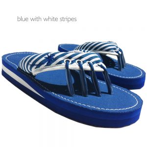Yoga Sandals Blue and White at Yoga Bazaar