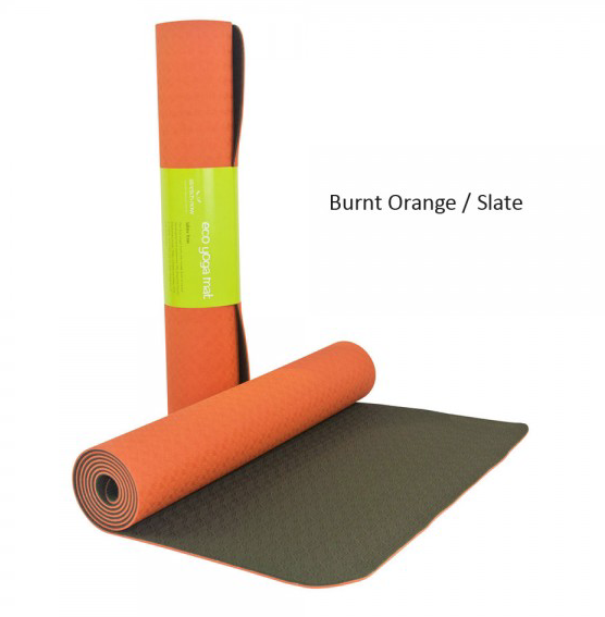 orange yoga mat