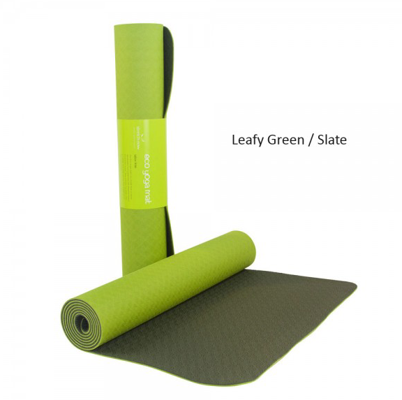 green yoga mat